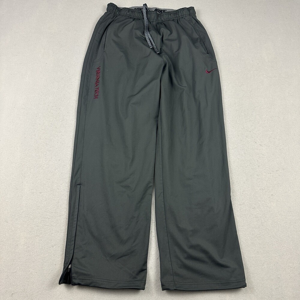 Nike Pants Men Extra Large Gray Solid Sweatpants Zip Leg Swoosh Dri Fit XL